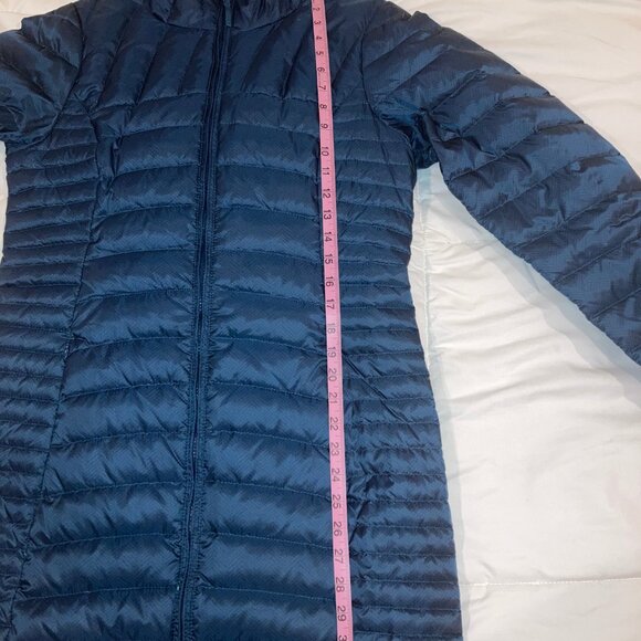 Eddie Bauer Microlight Down Parka Warm Winter Puffer Coat M Blue NWOT - Picture 6 of 8